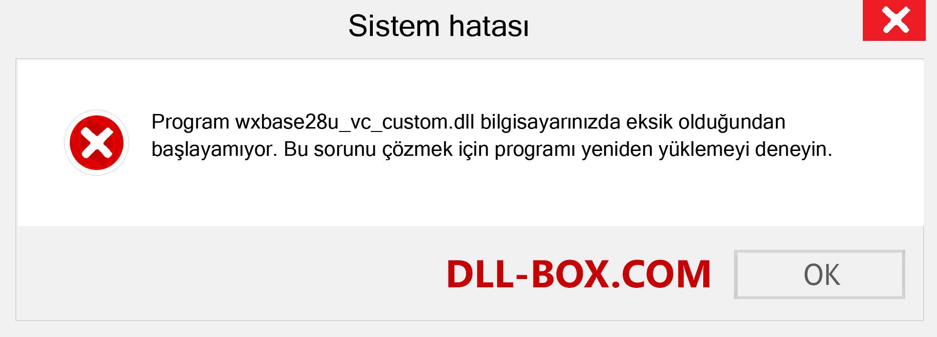wxbase28u_vc_custom.dll dosyası eksik mi? Windows 7, 8, 10 için İndirin - Windows'ta wxbase28u_vc_custom dll Eksik Hatasını Düzeltin, fotoğraflar, resimler
